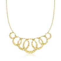 Ross-Simons Italian 18kt Gold Over Sterling Graduated Multi-Circle Necklace, Women's, Adult