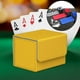 thumbnail image 4 of Caja organizadora grande para guardar barajas de cartas coleccionables con cierre magnético y carga lateral amarillo, 4 of 9