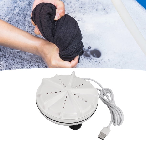 Mini Lavadora, USB Apagado Automático Super Shock Wave 10W Lavadora De Turbina Portátil Apto Para Viajes Para Ropa Interior