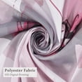 thumbnail image 6 of Red Gray Floral Shower Curtain,Pink Grey Flower Shower Curtain Set for Bathroom,Natural Watercolor Flower Fabric Bath Curtain with Hooks, 72x72in, 6 of 7