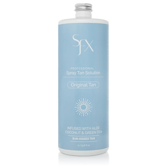 SunFX Original Tan - Solución de bronceado en aerosol natural (1L/33,8 fl oz VERANO OSCURO