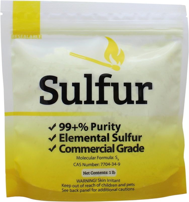 Photo 1 of 1 lb Ground Yellow Sulfur Powder Commercial Grade Pure Elemental Commercial Flour No Additives Brimstone