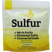 1 lb Ground Yellow Sulfur Powder Commercial Grade Pure Elemental Commercial Flour No Additives Brimstone