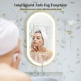 thumbnail image 6 of LUVODI Led Lighted Bathroom Mirror Gold Aluminum Frame Anti-Fog Dimmable Vanity Mirror Oval 39x20 inch, 6 of 14