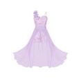 thumbnail image 4 of DPOIS Kids Flower Girl Dress Formal Wedding Bridesmaid Maxi Dress Lavender 12, 4 of 7