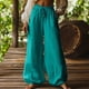 thumbnail image 1 of TaTaai Women High Waist Cotton Linen Wide Leg Pants Solid Color Elastic Drawstring Loose Casual Literary Trousers with Side Pockets Comfy All Season Gift, 1 of 6