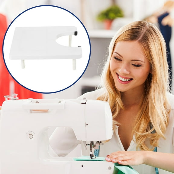 UPOUART Sewing Expansion Table Sewing Machine Extension Table White Plastic 1Pcs