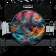 thumbnail image 1 of Housse de Roue Universelle en Polyester Abstrait Coloré Nuage pour Remorque RV SUV Camion Campeur, 1 of 5