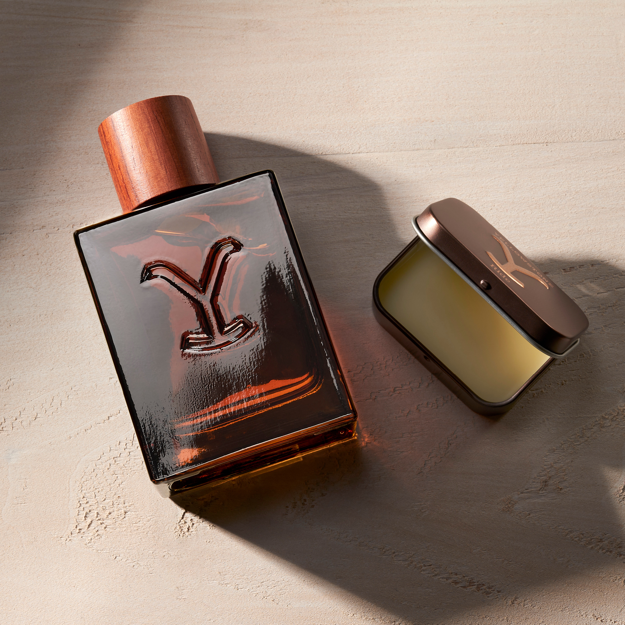 Yellowstone Ride Men's Cologne Gift Set – Eau de Cologne 3.4oz & Solid Cologne – Rugged Holiday Fragrance for Men