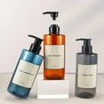 thumbnail image 3 of Shampoo Bottles with Pump, 10oz Empty Refillable Shower Bottle, 300ml Plastic Reusable Squeeze Lotion Dispenser for Shampoo and Conditioner Body Wash Liquid Soap Gel Bathroom Hotel Gray 300ml, 3 of 8