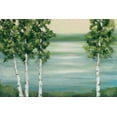 thumbnail image 2 of Vindedzis, Rita 18x13 Gold Ornate Wood Framed with Double Matting Museum Art Print Titled - Quiet Lake, 2 of 4