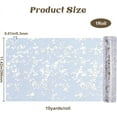 thumbnail image 2 of Silver Silver Table Runner 11" x 360" Sequin Glitter Foil Metallic Thin Mesh Table Runners Roll Decorative Dining Table Centerpieces for Birthday Party Wedding Bridal Shower Christmas Decorations, 2 of 9
