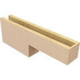thumbnail image 5 of 4"W x 24"D x 8"H Thin Chapel Hill Rough Cedar Woodgrain TimberThane Corbel, Primed Tan, 5 of 6