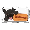 thumbnail image 3 of Car Windshield Sunshade Blocks Sun Visor Protector Black French Bulldog Foldable Sun Shield For Vehicle Car Truck SUV Van 51x27.5 inches Keep Vehicle Cool, 3 of 6