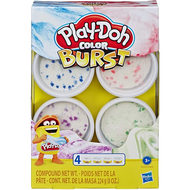 Set de Juego Play Doh Colors Burst Sutido 4 pcs