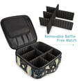 thumbnail image 4 of FORMRS Travel Makeup Bag Large Capacity Train Case Cosmetic Organizer with Adjustable Dividers, Mystical Owls Pattern, 4 of 8