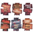 thumbnail image 1 of 6Pcs Halloween Yard Signs Portable Hanging Sign for Garden (Random Style), 1 of 7