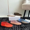 thumbnail image 2 of Zapatos de gelatina de malla de diseño, zapatos de playa con punta redonda hueca, sandalias transparentes de moda cómodas para mujer, nuevos zapatos de gelatina planos de tejido de verano, 2 of 2