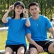 thumbnail image 4 of pstuiky camisetas de hombre, Blusa deportiva informal de color liso con cuello redondo y manga corta elástica para hombre ropa de hombre s, 4 of 6