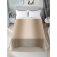 thumbnail image 4 of Khaki Ombre Flat Sheets Only Queen Size, Soft Breathable Bed Top Sheets for Mattress, Modern Abstract Art Farmhouse Gradient Luxury Bedding Flat Sheets for Home Hotel Bedroom Bed Protection, 4 of 9