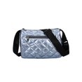 thumbnail image 3 of Bolsa de hilo de nailon para mujer moda coreana de invierno con asa superior de Color puro JShteea Para Estrenar, 3 of 8