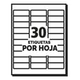 thumbnail image 3 of Etiqueta removible blanca de 2.5 x 6.7 cm Avery 6460 (750 etiquetas), 3 of 3