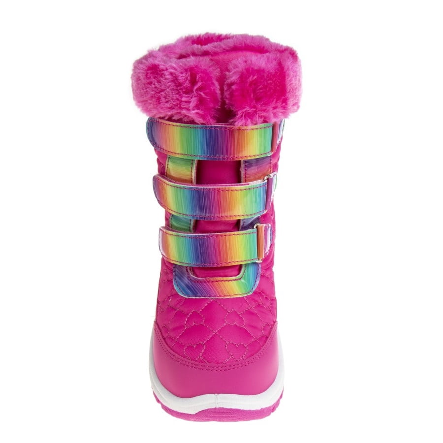 Rugged Bear Toddler Girls Snow Boots, Fuchsia Multi, 9
