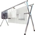 thumbnail image 1 of Susuzi 79 Inches Clothes Drying Rack, Stainless Steel Garment Rack Adjustable and Foldable Laundry Drying Rack, 1 of 12