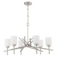 thumbnail image 3 of Craftmade 54629 Cadence 9 Light 32" Wide Pillar Candle Chandelier - Nickel, 3 of 5