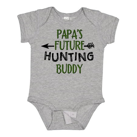 

Inktastic Papas Future Hunting Buddy Gift Baby Boy or Baby Girl Bodysuit