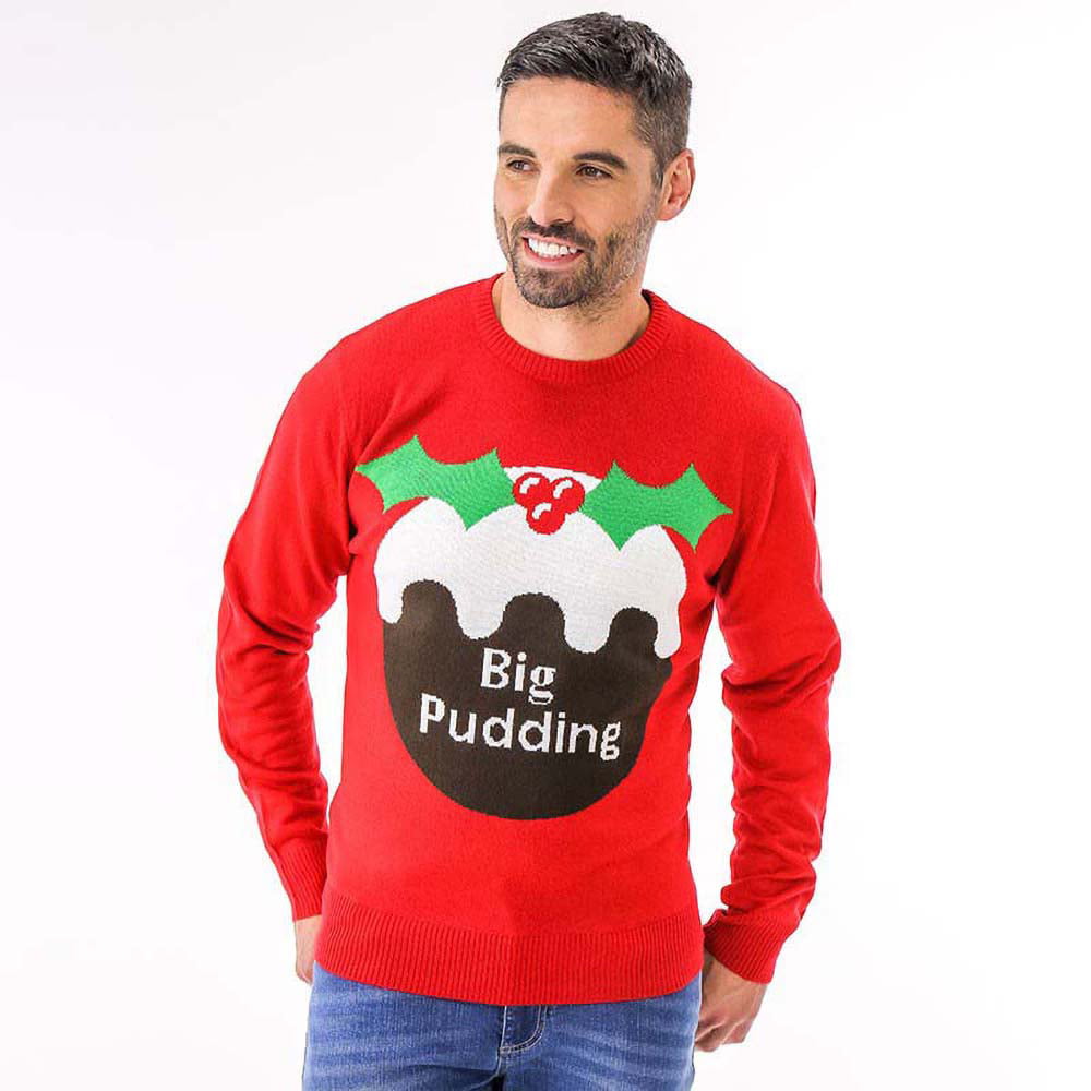 Christmas Shop Adults Big Pudding Jumper RW5783 
