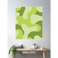 thumbnail image 2 of Retro Lime Camouflage Poster Wall Art, Modern Wall Decor For Living Room Bedroom, 16x24 UNFRAMED, 2 of 3