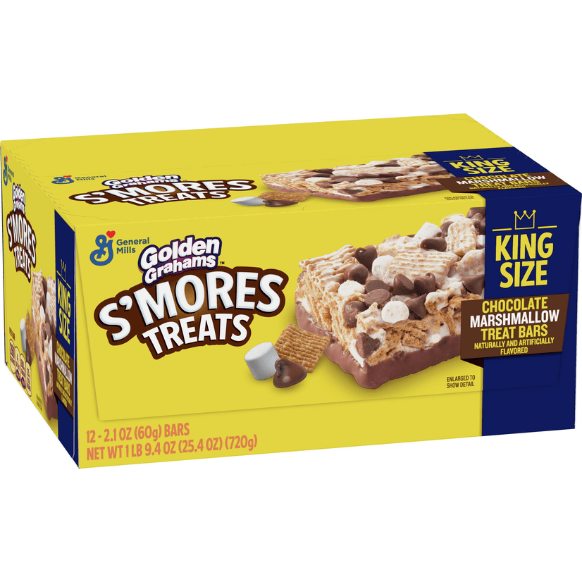 Golden Grahams S'mores Chocolate Marshmallow Treat Bars, 12 bars