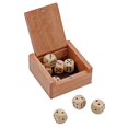 thumbnail image 1 of Caja de Dados de Madera con 8 Dados de Madera para Juegos, 1 of 6