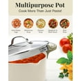 Gotham Steel 8 Quart Large Stock Pot Multipurpose Pasta Pot with