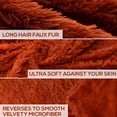thumbnail image 2 of Cheer Collection Soft and Furry Long Shaggy Hair Throw Blanket, 2 of 5