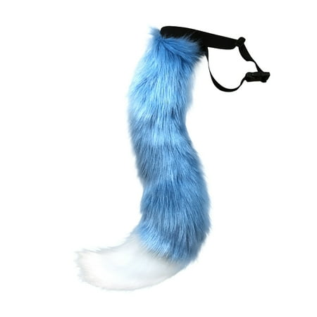 

CHXonu 3D Cute Animal Tail Pendant Women Holder Pompoms Tail Fashionable Hairy Tail 50cm Tail