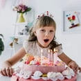 thumbnail image 4 of LAICAIW Red Gems Rhinestone Tiara for Little Kid Big Kid Girl Prom Birthday Prinecess Party, 4 of 6