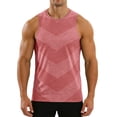 thumbnail image 4 of Workout Tank Tops for Men Moisture Wicking Quick Dry Sleeveless Sjirts Breathable Cut Off Muscle Gym Workout Running Mesh Shirt for Summer, 4 of 5