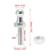 thumbnail image 2 of 2 Set 10mm M6x20mm Car Vehicle Gas Strut Ball Studs Silver Tone for Gas Struts Shocks, 2 of 5