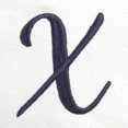 thumbnail image 3 of DALIX Quality Canvas Tote Bags Large Beach Bags Navy Blue Monogrammed X, 3 of 8