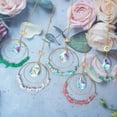 thumbnail image 5 of Crystal Glass Prism Ball Suncatcher Lotus Double Circle Garden Window Housewarming Decorationstyle8, 5 of 5
