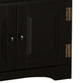 thumbnail image 6 of TMS Contemporary Four Door Vertical Wall Cabinet with Shelves, Black, 6 of 6