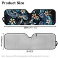 thumbnail image 6 of Uorisanigo Tropical Plumeria Turtle Windshield Sun Shade for Jeep Wrangler JL JLU 2018-2024 Rubicon Sahara 2 Door & 4 Door & Gladiator JT,Window Sun Visor for UV Rays and Heat Protection, 6 of 7