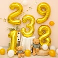thumbnail image 5 of SINBEE 40-inch Gold Number 9 Balloon, Mylar Foil, Birthday and Anniversary Decorations, 5 of 7