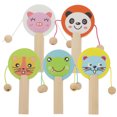 thumbnail image 4 of 5pcs Durable Wooden Toy Puzzle Musical Rattle Instrument for Kids Playing, 4 of 7