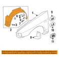 thumbnail image 3 of For 97-02 Mirage Sedan Front Splash Shield Inner Fender Liner Panel Driver Side, 3 of 5