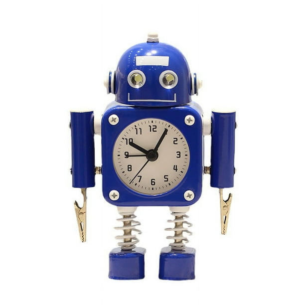 Reloj despertador de metal con resortes móviles para niños y estudiantes