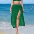 thumbnail image 2 of Idoravan Beach Cover Up Skirt for Women Women's Swimsuit Cover Up High Slit Sarong 2026 High Waisted Beach Skirt Bathing Suit Bottom Swim Coverup Side Slit Bathing Suit Cover Up, 2 of 5