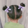 thumbnail image 6 of 2PCS Princess Flower Bow Hair Pin Pure And Fresh Broken Flower Bowknot Hairpin Children Duck Bill Clip Cute Bangs Clip Hairpin, 6 of 8